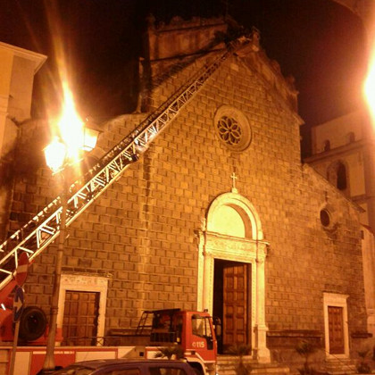 Incendio Chiesa San Giovanni  Angri